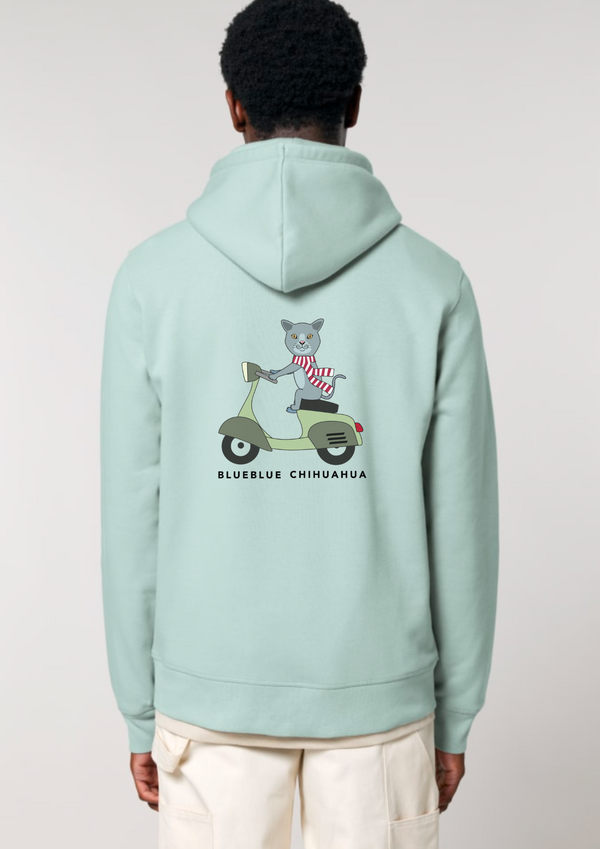 Sudadera Algodón Orgánico Gato motero